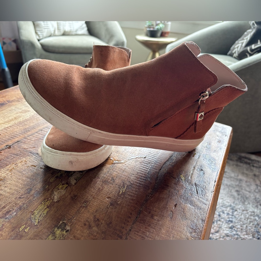 Rust Suede women’s High-Top Sneakers